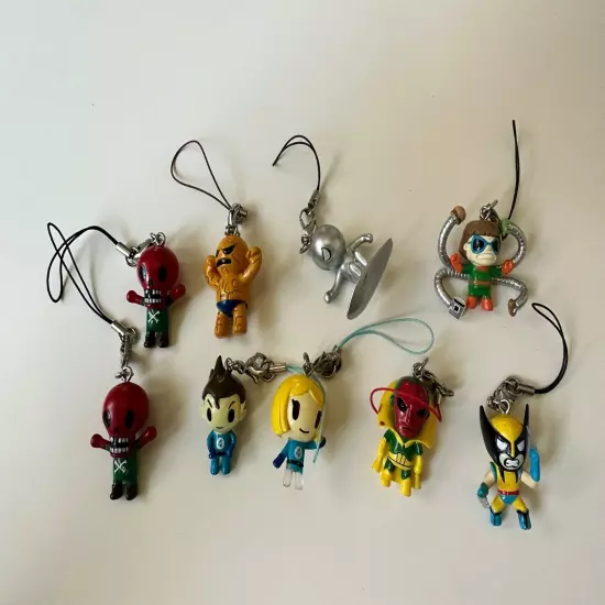 tokidoki Marvel Frenzies Keychain Cell Phone Strap Charm Clip On Lot