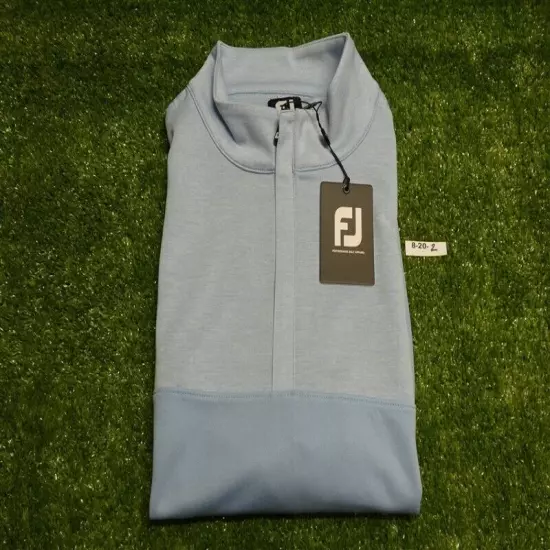 FootJoy Men's Heather Yoke Half-Zip Vest Dusk Blue Large 25321