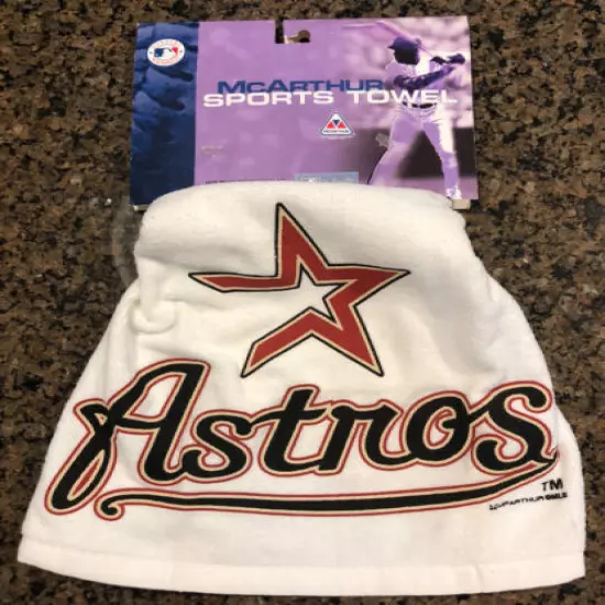 New! MLB Houston Astros Golf Sport Towel w/ Grommet & Hook McArthur Sports