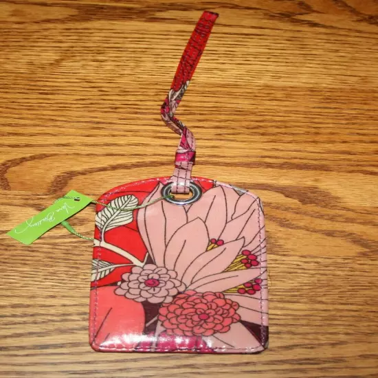 Vera Bradley LUGGAGE TAG laminated travel suitcase ID case gift card holder NEW