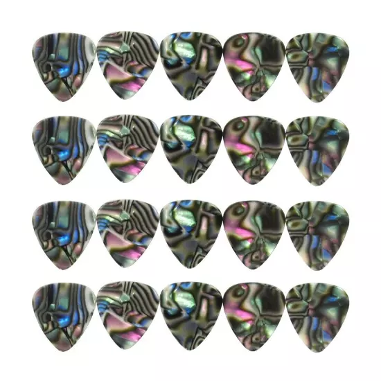 Lots of 100pcs Thin 0.46mm Blank Guitar Picks Plectrums Celluloid Abalone