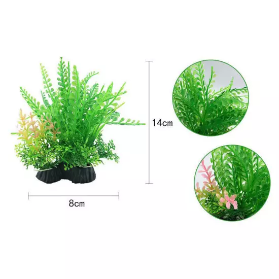 Artificial Fake Plastic Water Grass Plants for Fish Tank Aquarium Decoration