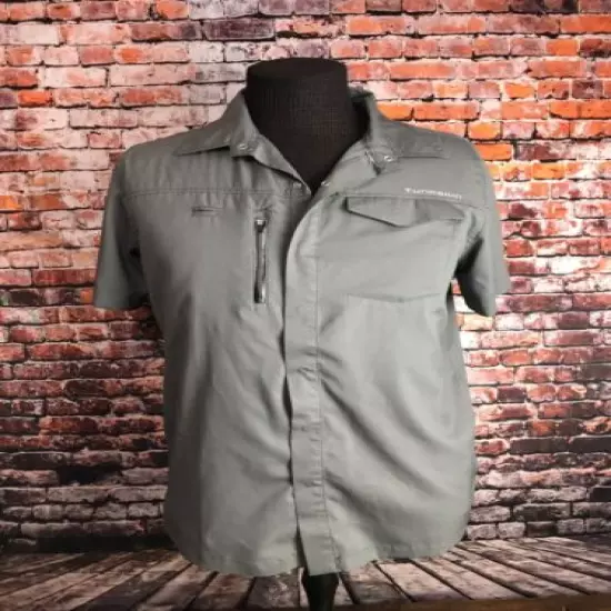 Mens Ahi One Tunaskin, Small button up fishing shirt. EUC!