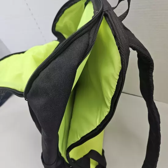 Puma Backpack Back To School Bag Black Lime Green Padded Multi Pocket Travel Gym