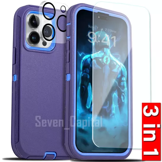 For iPhone 16 15 14 Plus 13 12 11 Pro Max Shockproof Heavy Duty Rug Case Cover