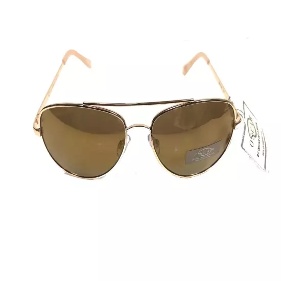 NWT Oscar De La Renta Mens Sunglasses 3041 Gold/Gold Mirror $40