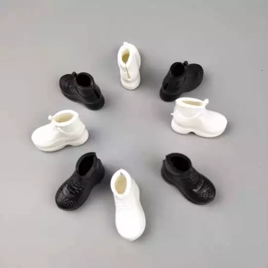 6pairs/lot High Heel Shoes 11.5"Doll Shoes Sandals Sneakers 1/6 Accessories Toy