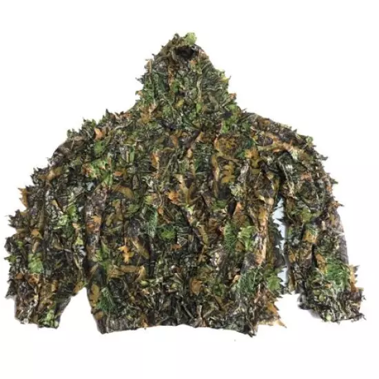 3D Outdoor Ghillie Suit Camouflage Hunting Suit Jacket Pants Face Mask Gloves