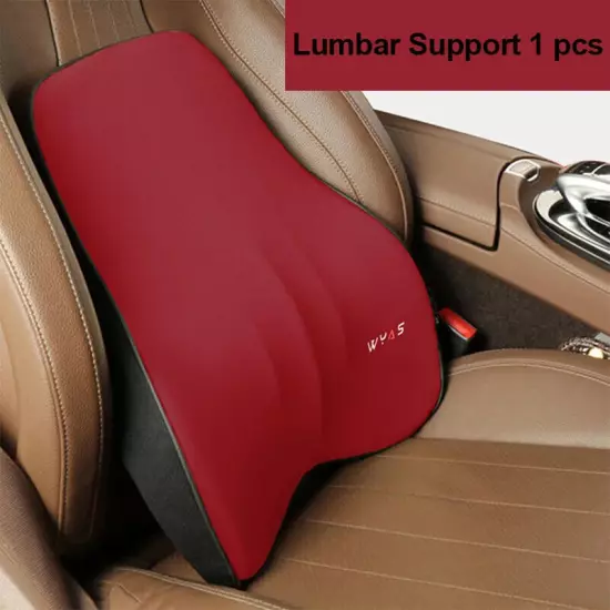 Memory Foam Car Lumbar Support Back Cushion Car Seat Neck Auto Pillow Cushion