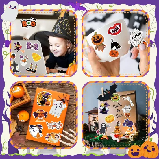 OHOME Halloween Stickers | 100 PCS Party Favors - 