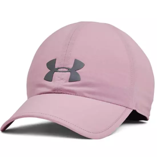 NEW! Under Armour Adult Unisex Run Shadow Cap-Mauve Pink 1351463-698