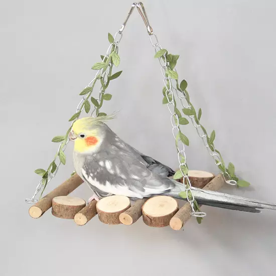 Wooden Bird Playground Play Bird Perch Play for Parakeets