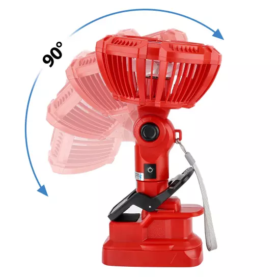 USB Floor Fan with Light Compatible with Craftsman C3 19.2V Battery Handheld Fan