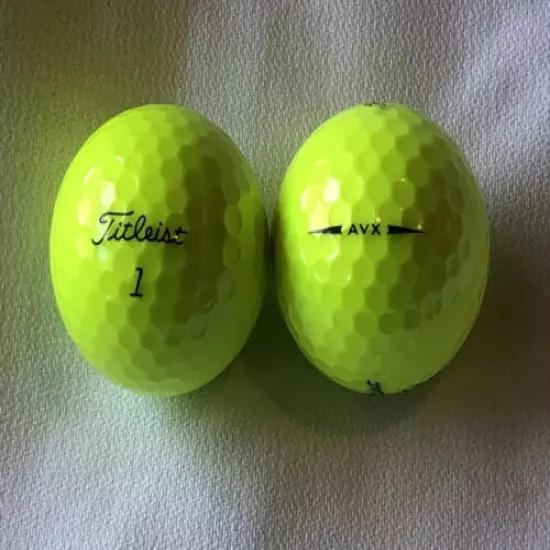 15 Titleist AVX, Golf Balls Yellow AAA -AAAA