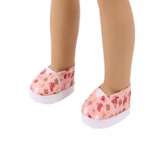 Strawberry sneakers flats made for 18'' Americang girl shoes footwear