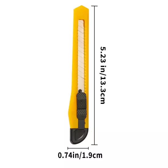 20/50x Bulk Small Yellow Utility Knife Box Cutters Snap Off Blade 9MM Blade