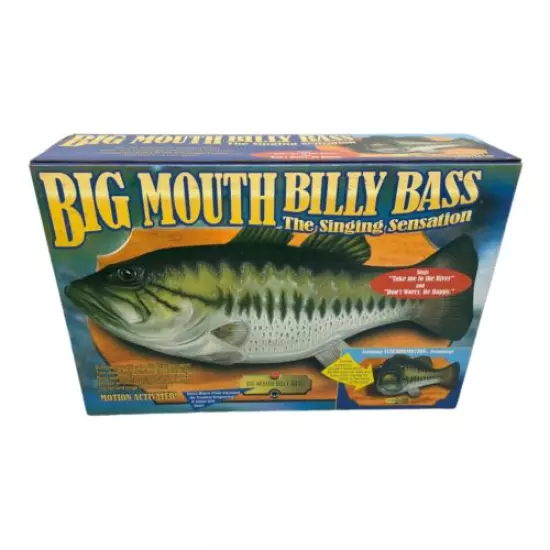 VINTAGE Big Mouth Billy Bass Singing Fish 1998 Motion Activate Gemmy NEW IN BOX