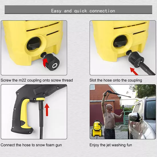 8M High-Pressure Washer Hose compatible Karcher K2, K3, K4, K5, and K7