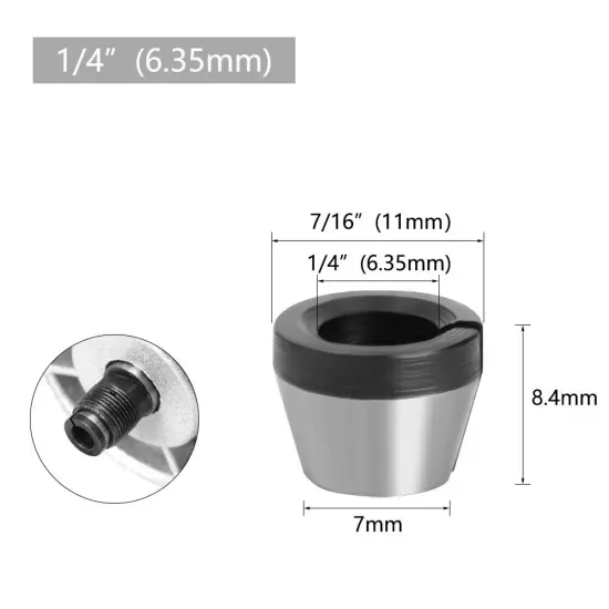 1PC/3PCS/5PCS 6mm 6.35mm 8mm Router Bit Collet Chuck Clamping Nut Adapter CNC