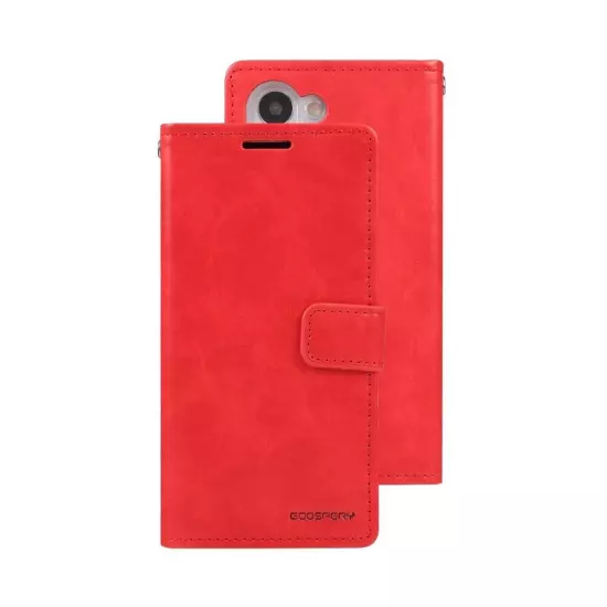 Mercury Moon Diary Cover Case for Samsung Galaxy S23-Red