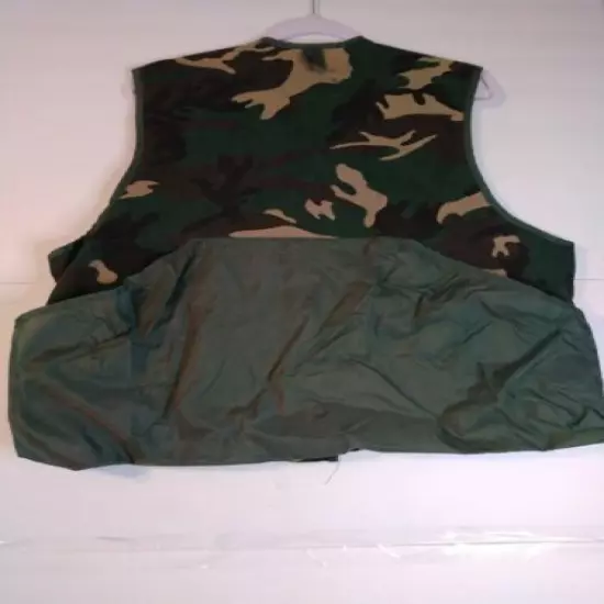 Vintage Game Winner Sportswear Mossy Oak Camo Bird/Duck Hunting Vest Size XL/XXL