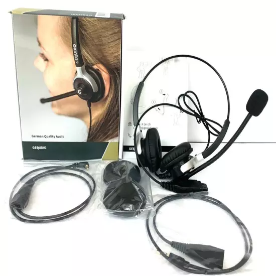 GEQUDIO Wired Headset with 2.5mm and 3.5mm Jack