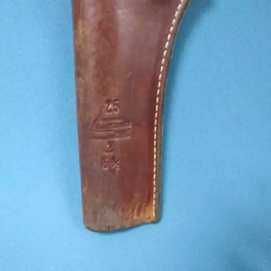 George Lawrence Brown Leather Holster Stamped 25 2 6 1/2