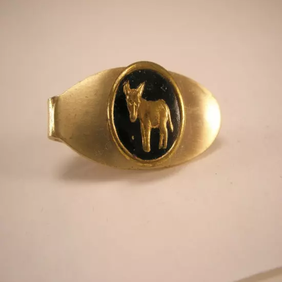 Mule or Burro Vintage TINY SMALL Tie Bar Clip jackass horse animal