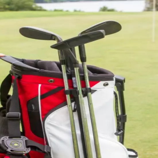 The Club Buddy Golf Club Holder Holds 3 clubs for when you are around the green