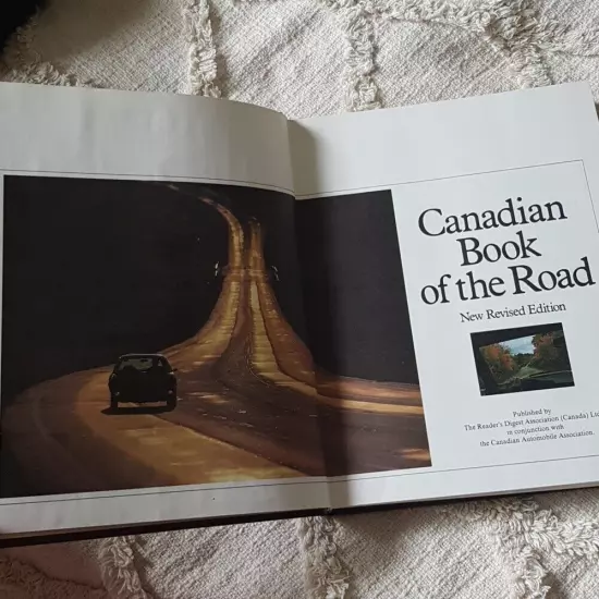 1980 Vintage Book Canadian Book of the Road (travel book)