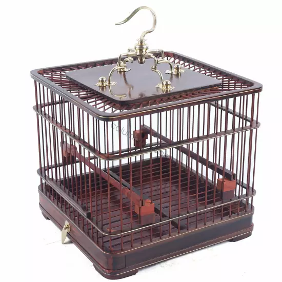 Bird Cage Bird Aviary Small Birds Canary Parakeet Finches Wooden Indoor &Outdoor