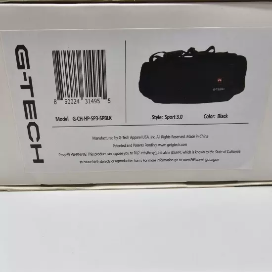 G-Tech Re-Chargeable Heated Sports Golf Hand Warmer Pouch 3M insulated Black