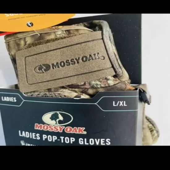 Mossy oak woman’s pop top gloves hunting winter gloves L/XL