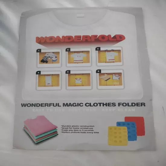 Wonderfold Wonderful Magic Clothes Folder - Folds in 5 Seconds - T-Shirt