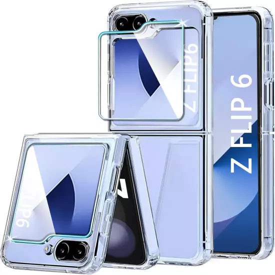 Case for Samsung Galaxy Z Flip 6,Galaxy Z Flip6 Phone Case with Screen Protector