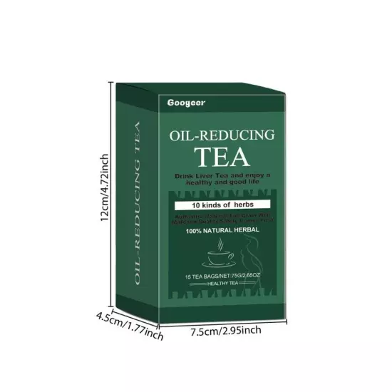 Oil-Reducing Tea-10 Herbal with Excellent Formula, Oil Cleansing Tea for Liver