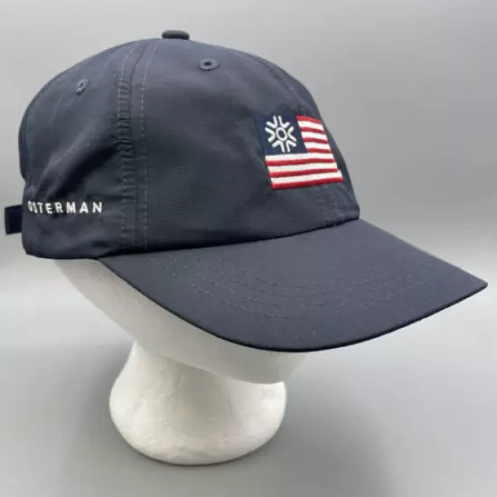 Ahead USA Golf Hat Classic Cut Cap Blue OSTERMAN MA Tournament Strapback UPF 50+