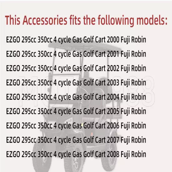 Engine Breather Gasket and Seal Kit For EZGO 295cc / 350cc Golf Cart Fuji Robin