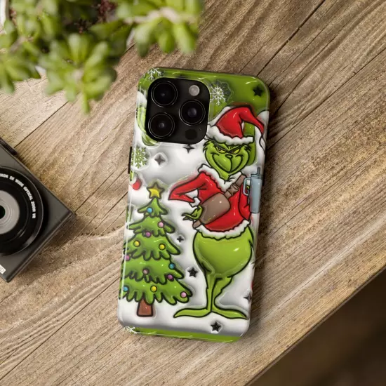 Grinch Tough Phone Cases Samsung S20 S21 S22 S23 Iphone 15 14 13 12 11