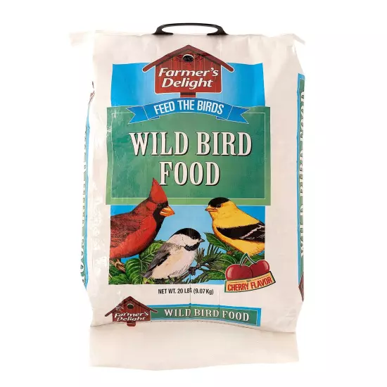 53003 Farmer's Delight Wild Bird Food with Cherry Flavor, 20-Pound Bag