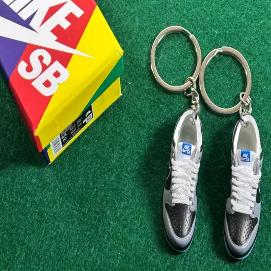 (2) Mini SB Dunk Low | Shoe Key Chain | Mini Sneaker Collectible | No Box