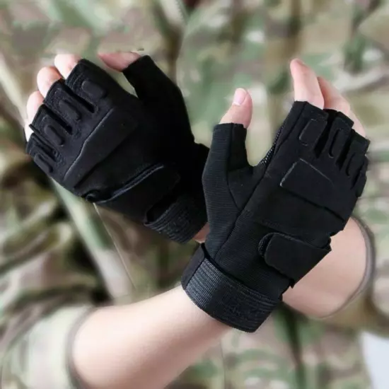 Tactical Gloves Military Fingerless Gloves Motorcycle Hunting Shooting Gloves