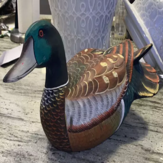 Wooden Mallard Duck Decoy