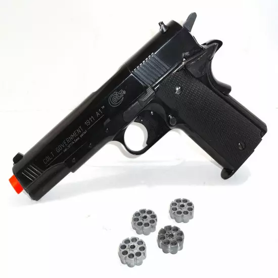 RARE - Blued COLT Government 1911 A1 Pellet .177 ROTARY Pistol - Made in GERMANY