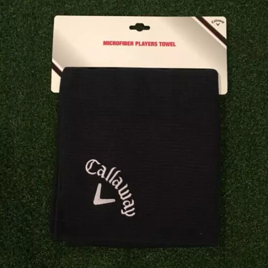 Callaway Microfiber Players Towel - Black & White