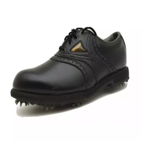 FootJoy Junior Golf Shoes Size 3 Saddle Black, Leather, Waterproof 45012