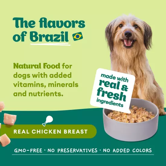 Pet Delicia Natural Dog Food 11.3oz 320g Can Chicken Risotto