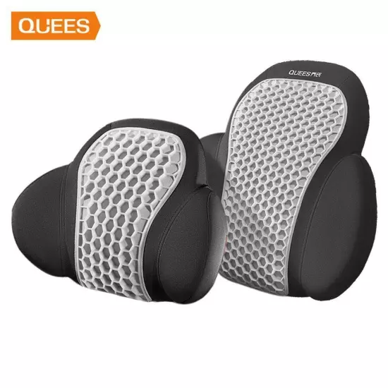 QUEES Joe's Auto Products 24 Years Honeycomb Headrest Lumbar √φ Support C1W9