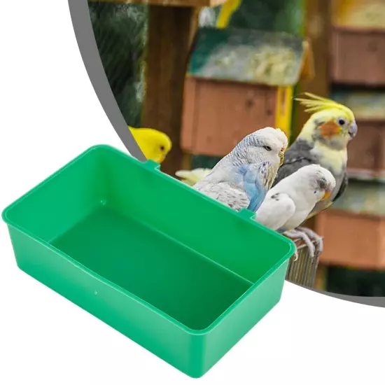 1x Large Bird Water Bath Tub/Pet Bird Bowl/Parrot Parakeet Birdbath Cage Hanging