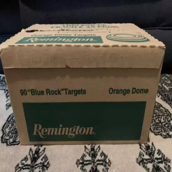 BRAND NEW Remington 90 BLUE ROCK Clay Pigeons Skeet Shooting Targets Orange Dome